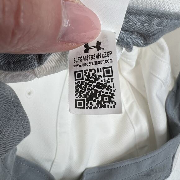 Under Armour UA Blitzing Hat Slideback Gray Embroidered Center Logo Lightweight - Picture 13 of 14